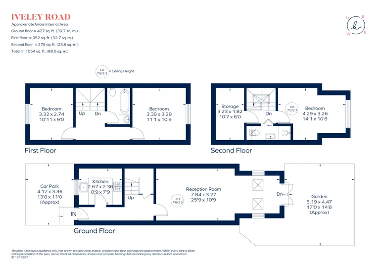 Floorplan 1 for Iveley Road London SW4