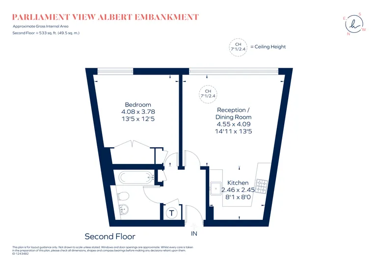 Floorplan 1 for Albert Embankment London SE1