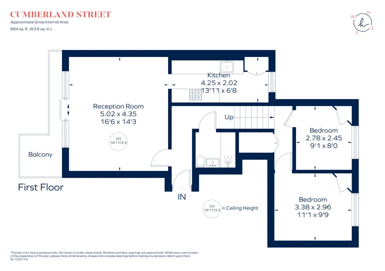 Floorplan 1 for Cumberland Street London SW1V