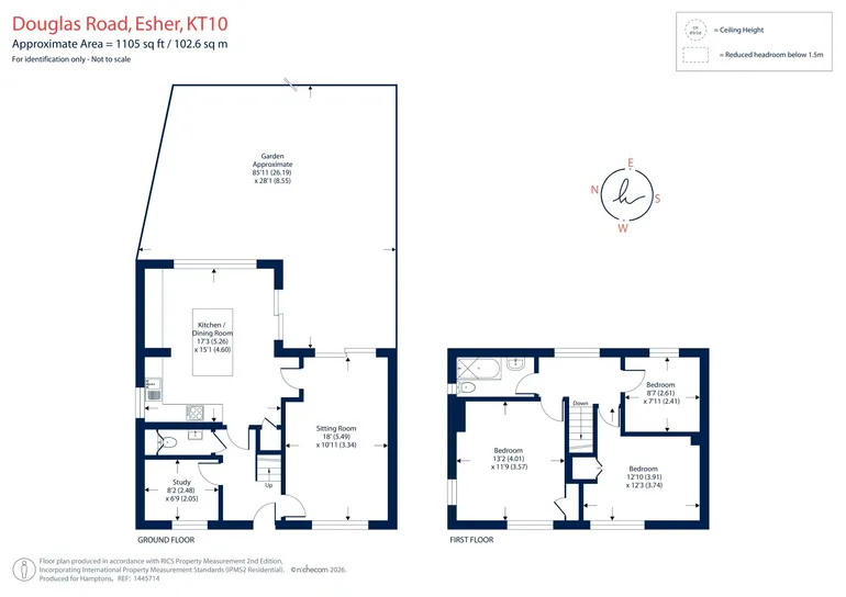 Floorplan 1 for Douglas Road, Esher KT10