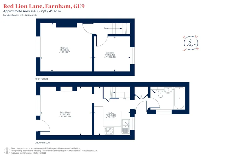 Floorplan 1 for Red Lion Lane, Farnham, GU9