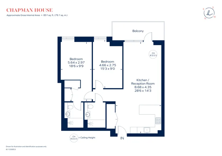 Floorplan 1 for Filmworks Walk, Ealing, W5