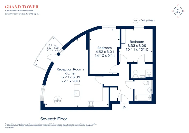 Floorplan 1 for Plaza Gardens, London, SW15