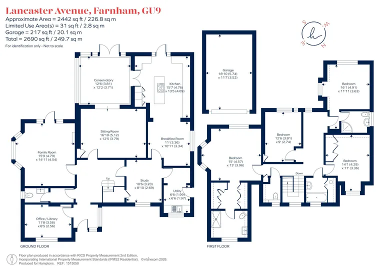 Floorplan 1 for Lancaster Avenue, Farnham, GU9