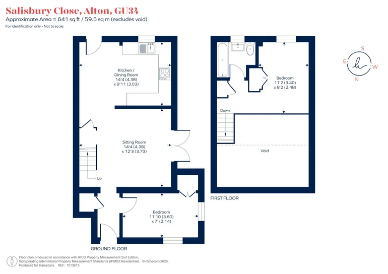 Floorplan 1 for Salisbury Close, Alton, GU34