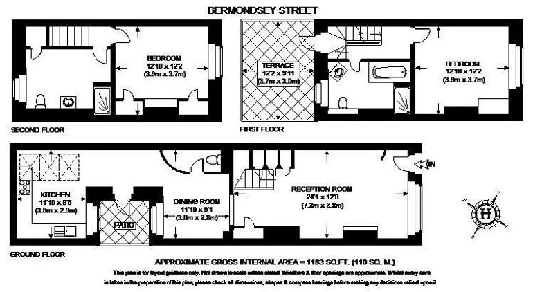 Floorplan 1 for Bermondsey Street, Bermondsey, SE1