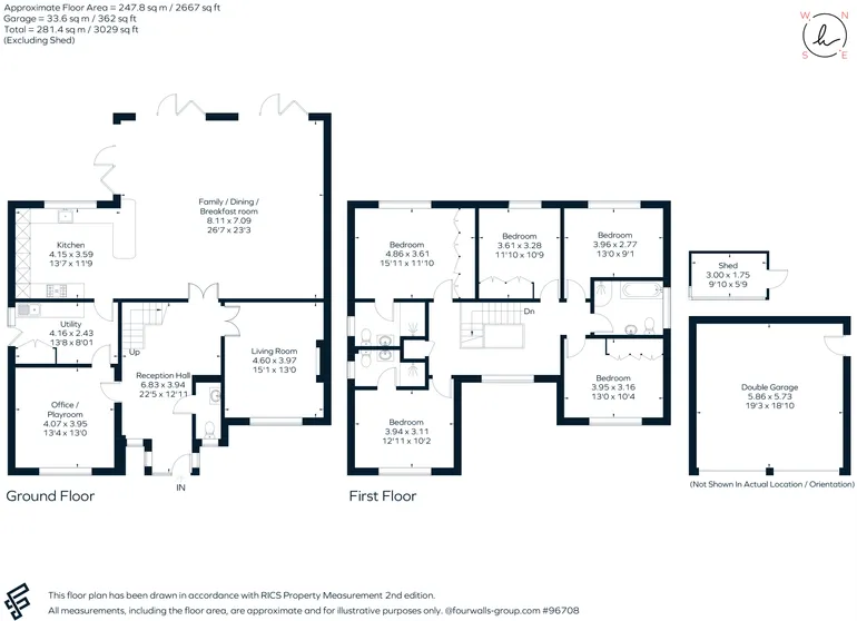 Floorplan 1 for Upper Chobham Road, Camberley, GU15