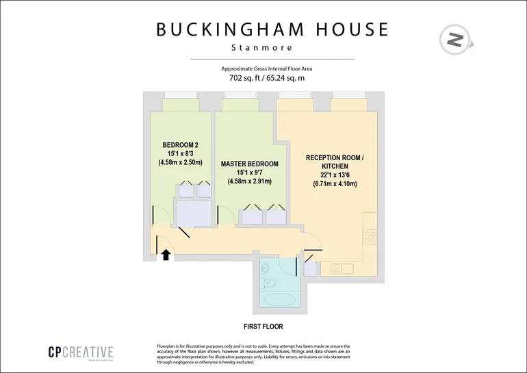 Floorplan 1 for Plot 1C Buckingham House The Broadway, Stanmore, HA7