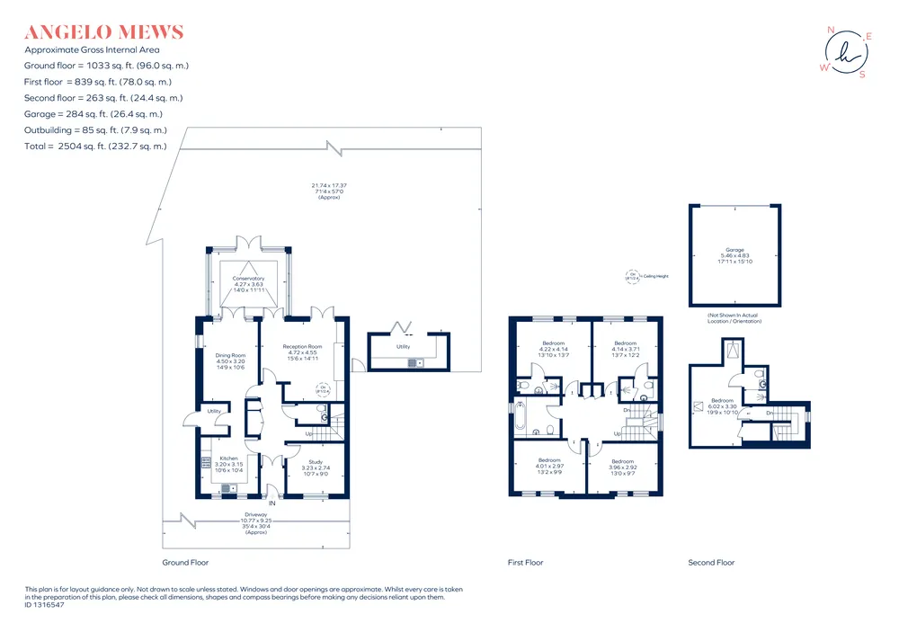 Floorplan for Angelo Mews, London, SW16