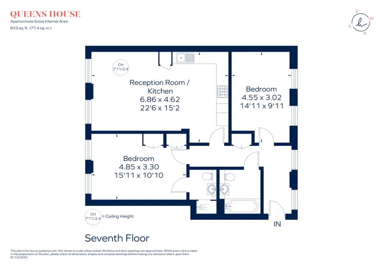 Floorplan 1 for Holly Road, Twickenham, TW1