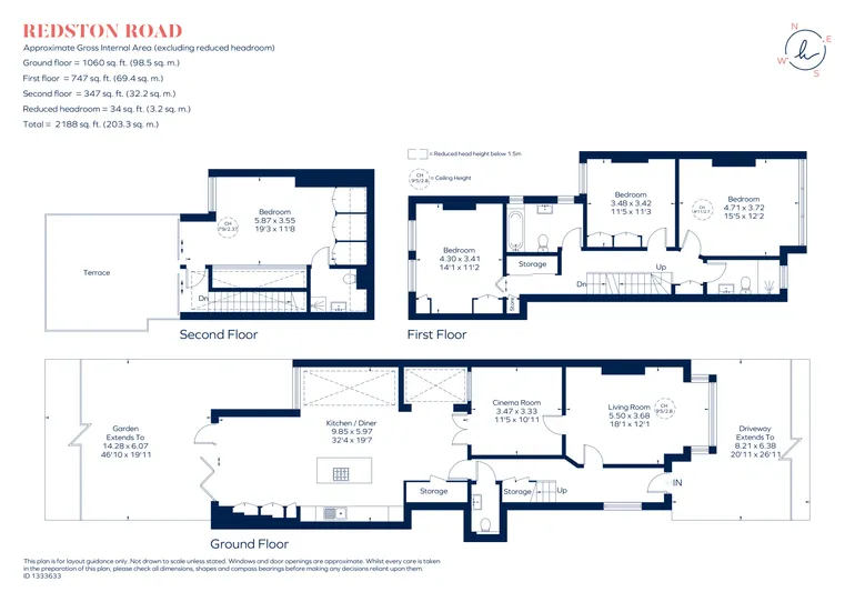 Floorplan 1 for Redston Road, London, N8