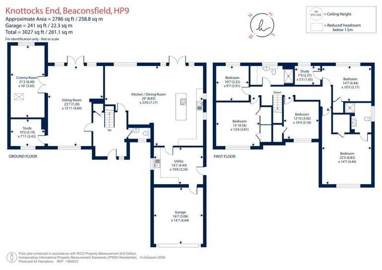 Floorplan 1 for Knottocks End, Beaconsfield, HP9
