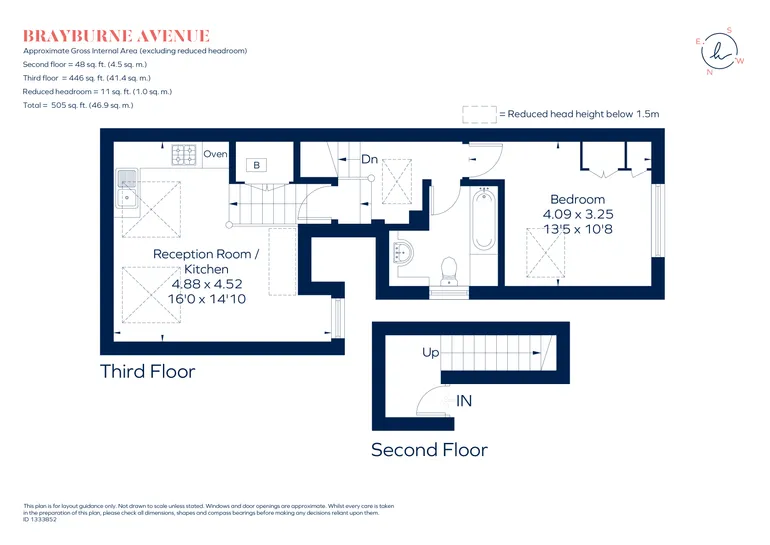 Floorplan 1 for Brayburne Avenue London SW4