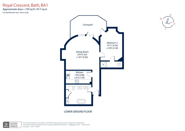 Floorplan 1 for Royal Crescent Bath BA1