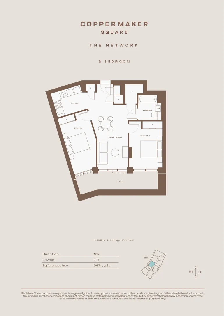 Floorplan 1 for Coppermaker Square, 3 Cherry Park Lane Stratford E20
