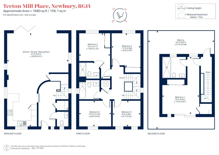 Floorplan 1 for Teeton Mill Place, Newbury, RG14