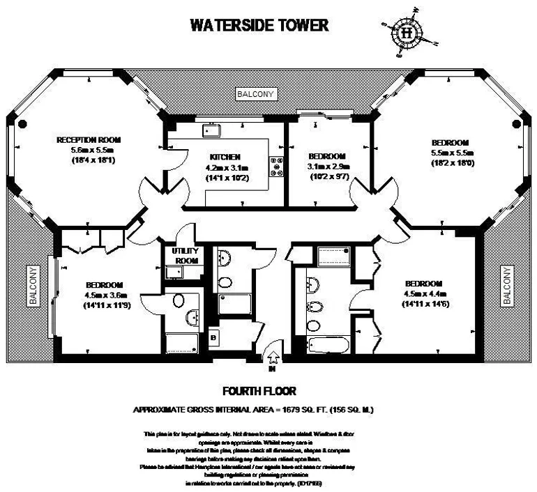 Floorplan 1 for Imperial Wharf The Boulevard SW6