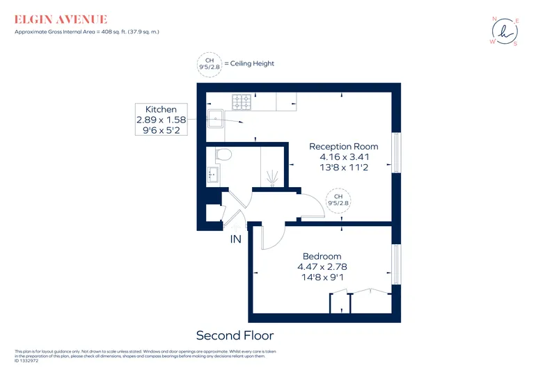 Floorplan 1 for Elgin Avenue, London, W9