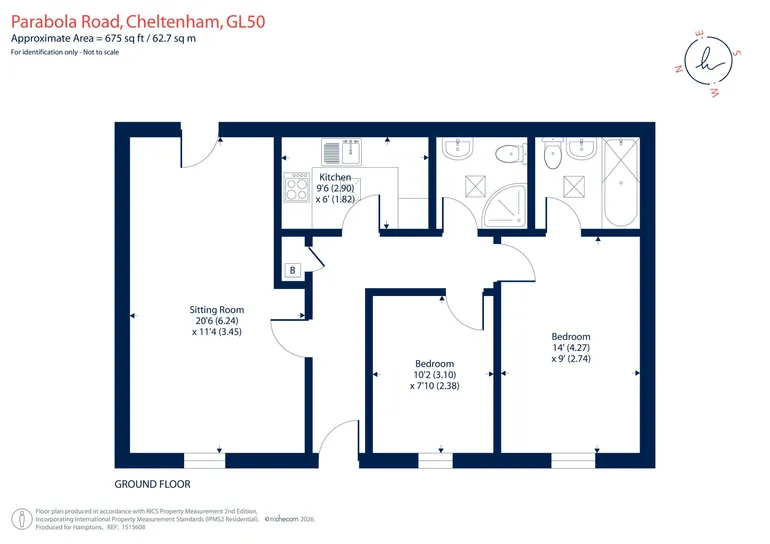 Floorplan 1 for Parabola Road, Cheltenham, GL50