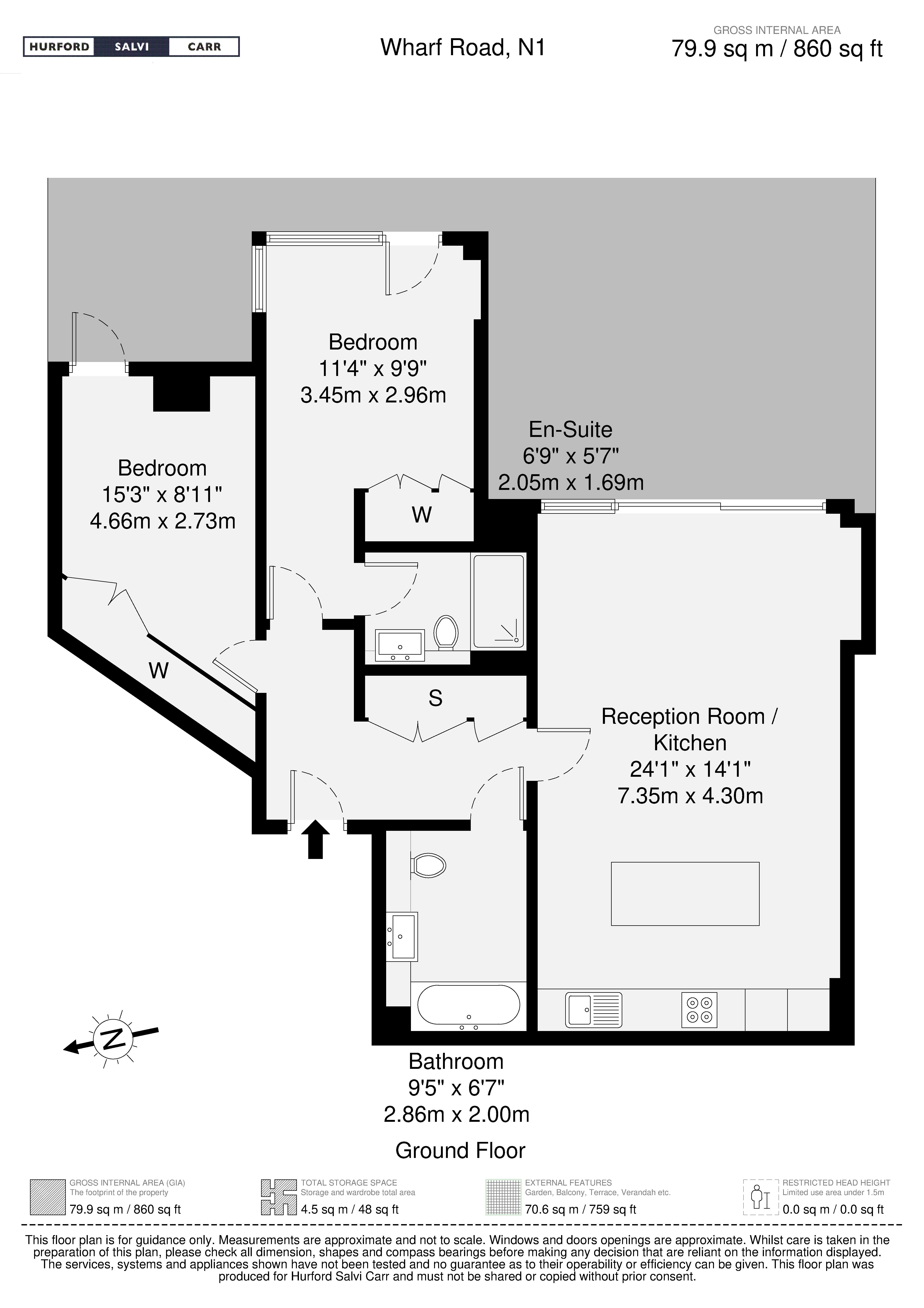 Wharf Road, London, N1 floorplan