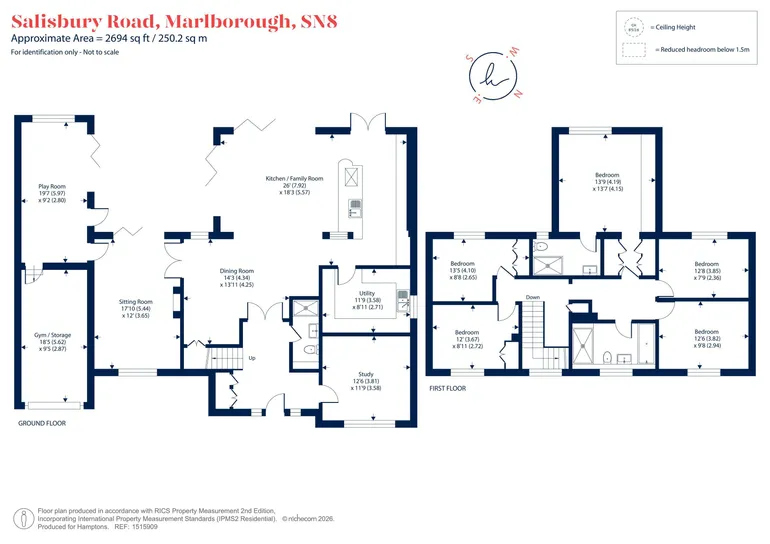 Floorplan 1 for Salisbury Road, Marlborough, SN8