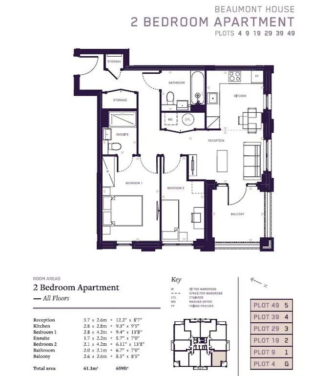 Floorplan 1 for Claremont Quarter, Claremont Road, London, NW2