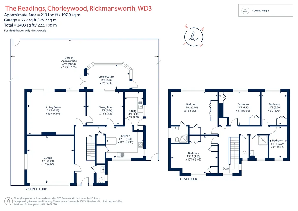Floorplan for The Readings, Chorleywood, WD3