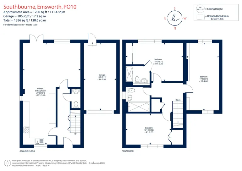 Floorplan 1 for Priors Orchard, Emsworth, PO10