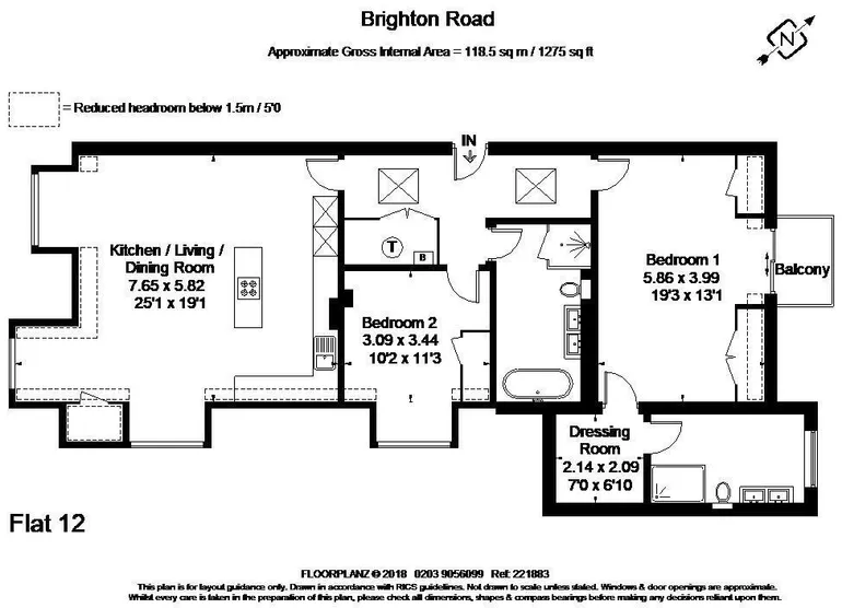 Floorplan 1 for 40-44 Brighton Road Horsham RH13