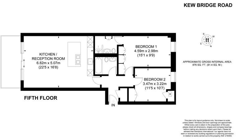 Floorplan 1 for Kew Bridge Road Brentford TW8