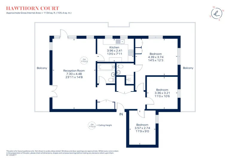 Floorplan 1 for Warwick Drive London SW15