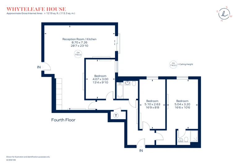 Floorplan 1 for Well Farm Road Whyteleafe CR3