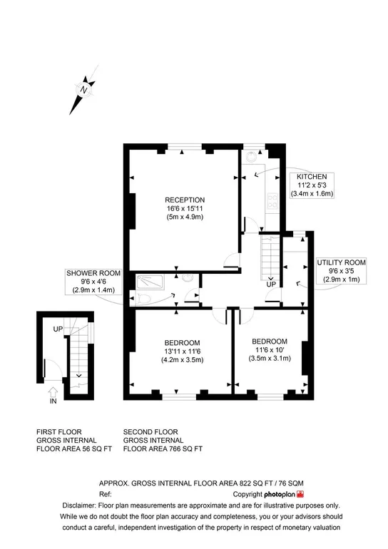Floorplan 1 for Brondesbury Villas London NW6
