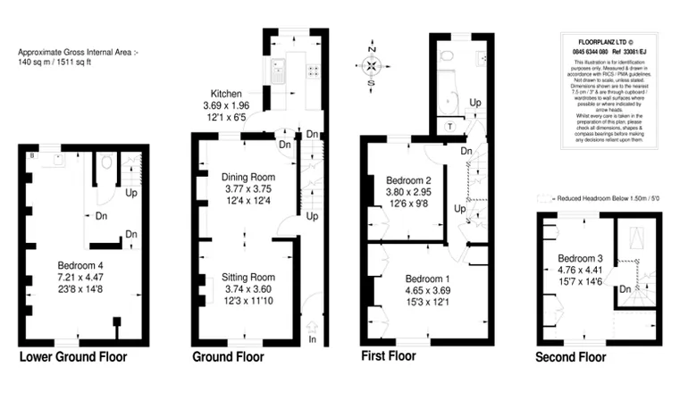 Floorplan 1 for Richmond Road Oxford OX1