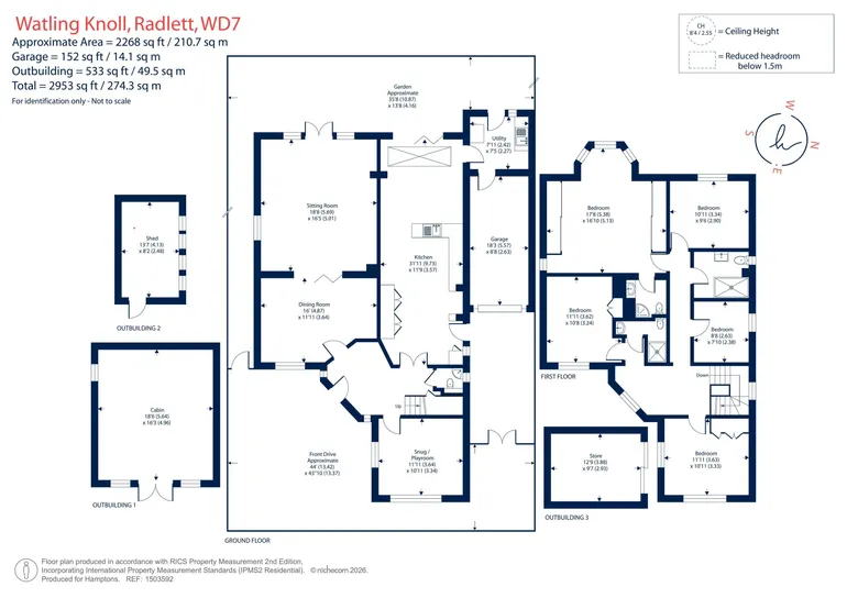 Floorplan 1 for Watling Knoll Radlett WD7