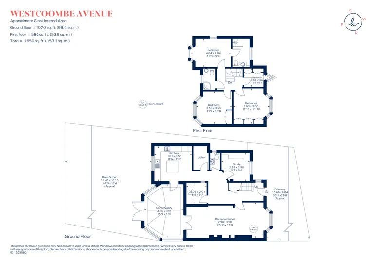 Floorplan 1 for Westcoombe Avenue, London, SW20