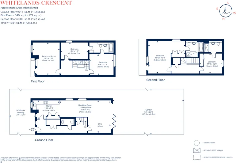 Floorplan 1 for Whitelands Crescent, LONDON, SW18