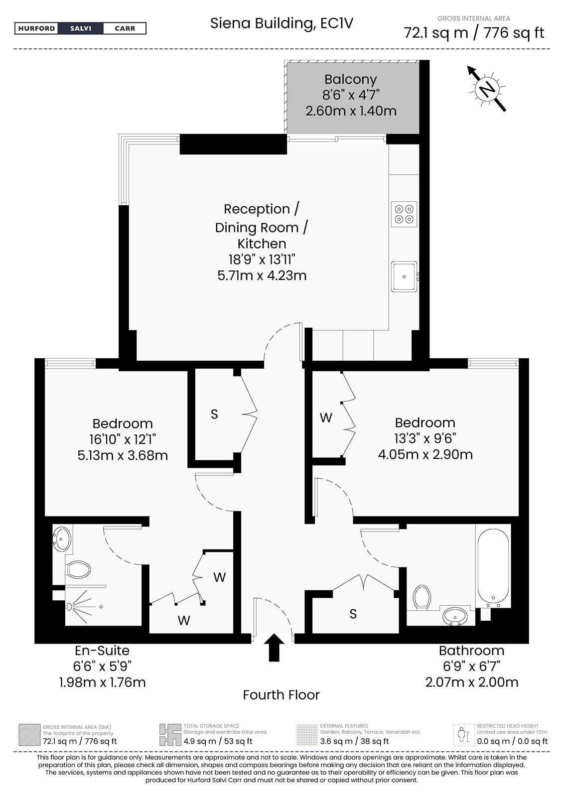 Siena House, Bollinder Place, London, EC1V floorplan