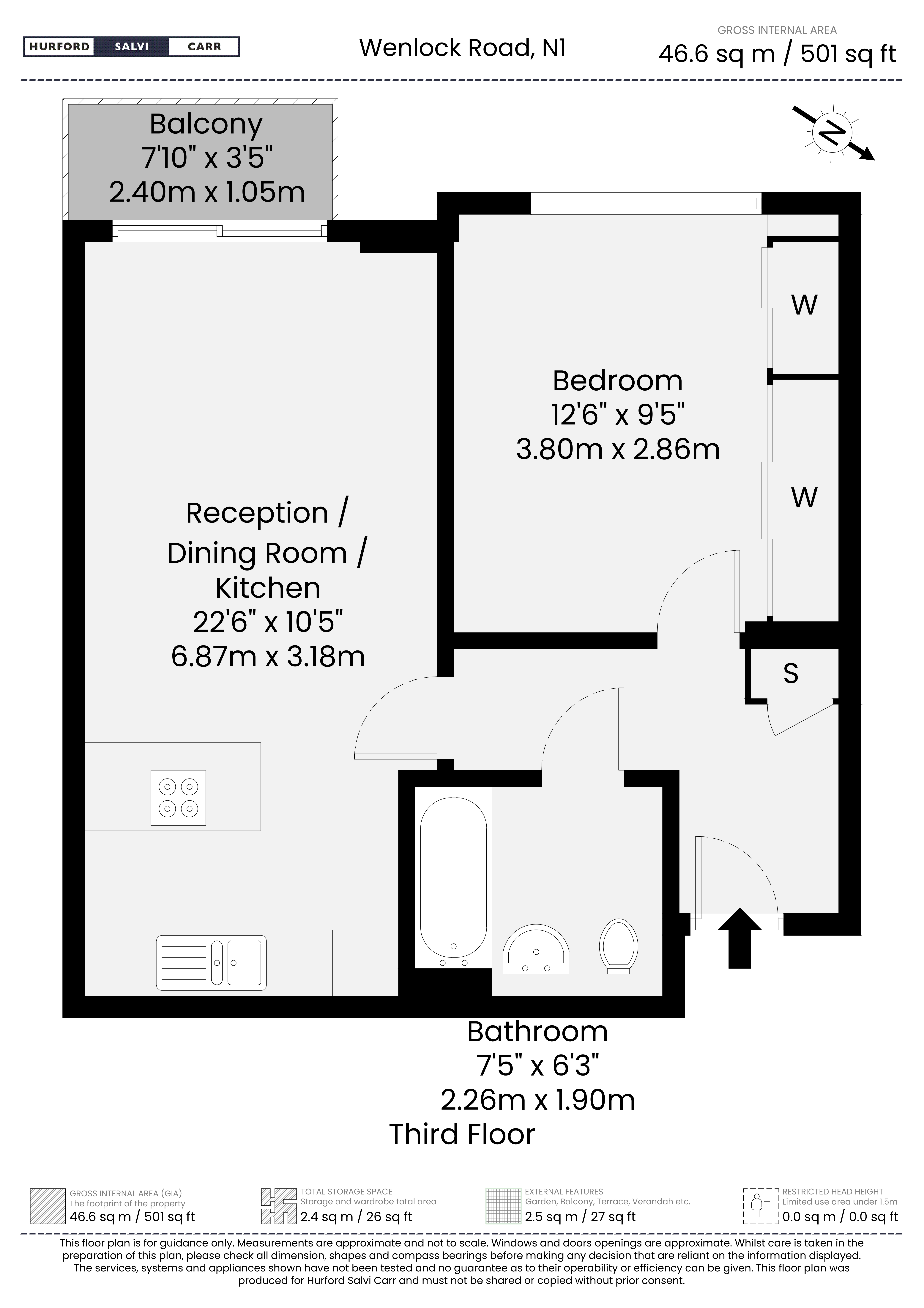 Estilo, 5 Wenlock Road, London, N1 floorplan