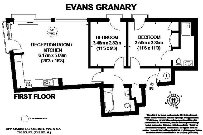 Floorplan 1 for Evans Granary, Shad Thames, SE1