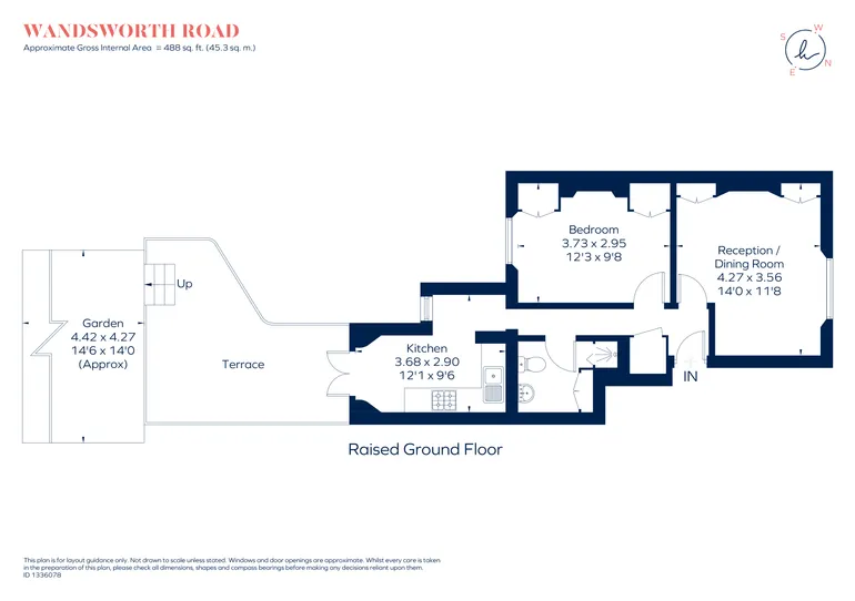 Floorplan 1 for Wandsworth Road London SW8
