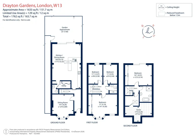 Floorplan 1 for Drayton Gardens London W13