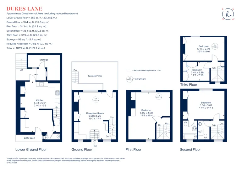 Floorplan 1 for Dukes Lane, London, W8
