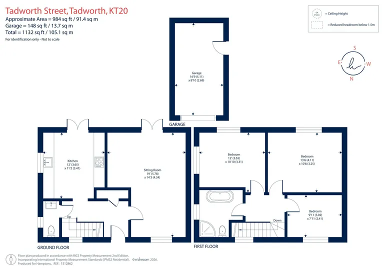 Floorplan 1 for Tadworth Street, Tadworth, KT20