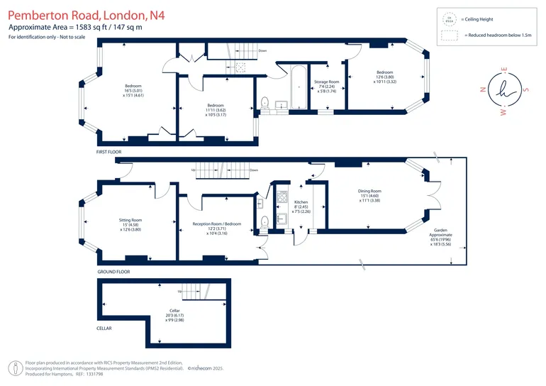 Floorplan 1 for Pemberton Road, London, N4