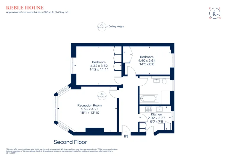 Floorplan 1 for Manor Fields, London, SW15