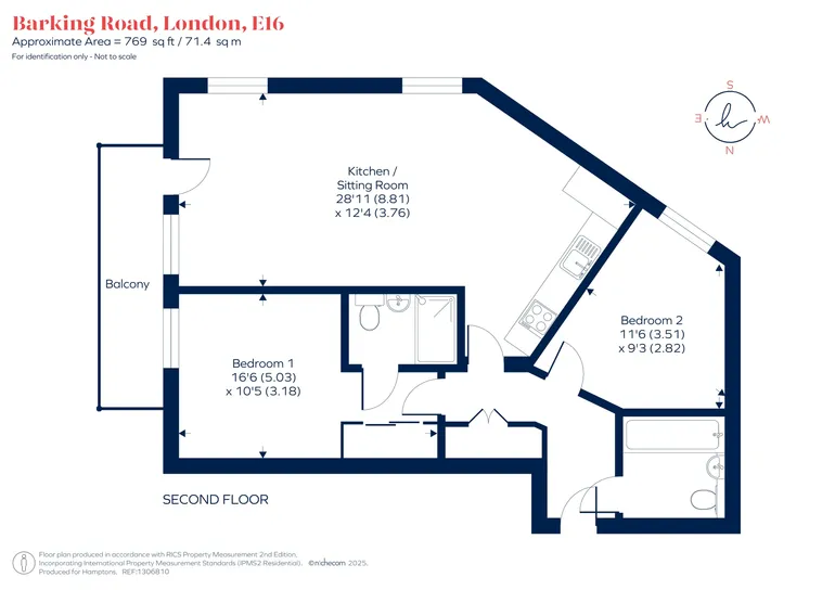 Floorplan 1 for Rathbone Market, E16