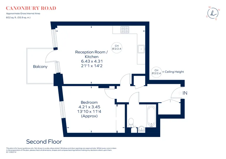 Floorplan 1 for Canonbury Road, London, N1
