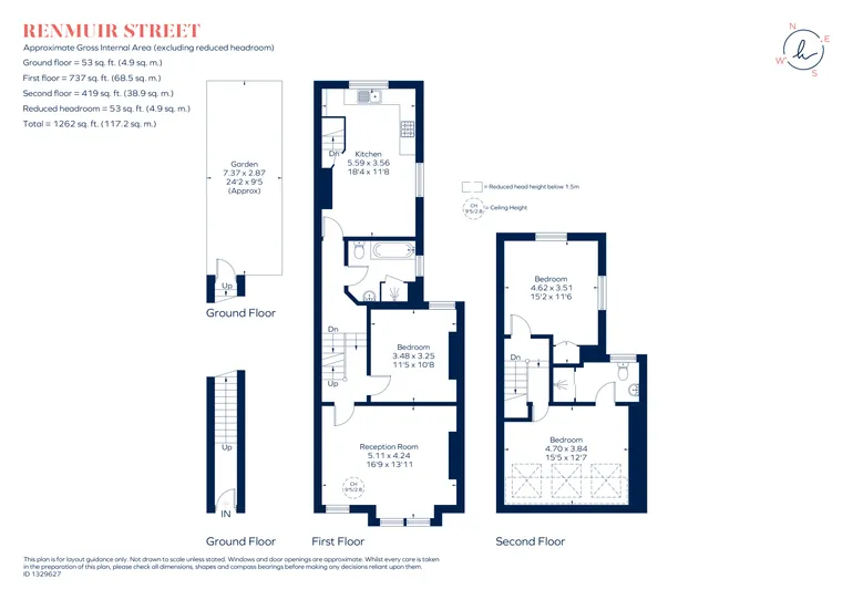 Floorplan 1 for Renmuir Street, London, SW17