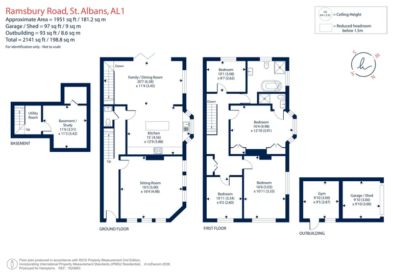 Floorplan 1 for Ramsbury Road, St. Albans, AL1